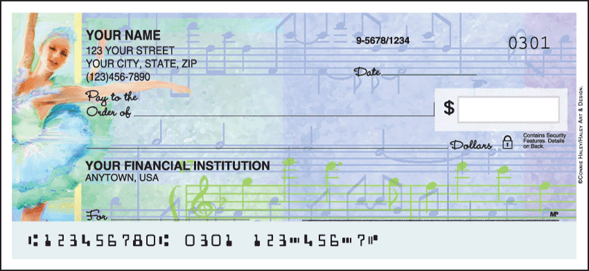 Enlarged view of ballerinas checks