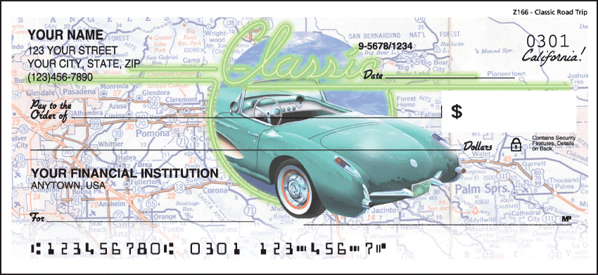 Enlarged view of classic road trip checks