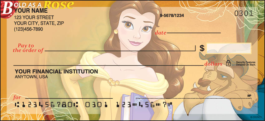 disney princess checks - click to preview