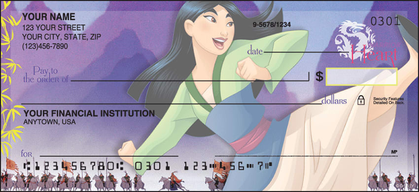 disney princess checks - click to preview