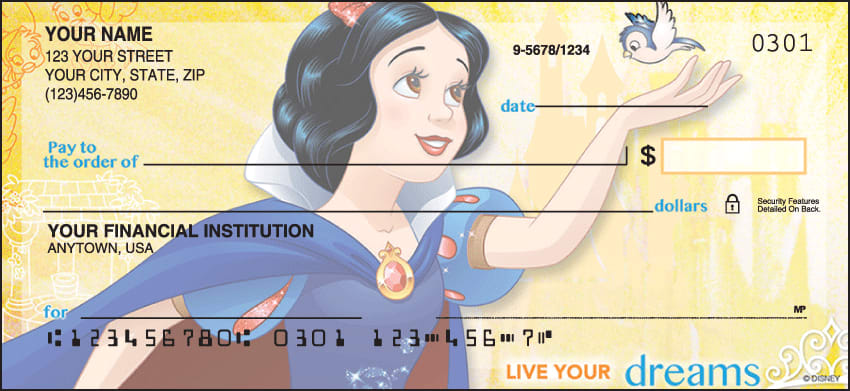 disney princess checks - click to preview