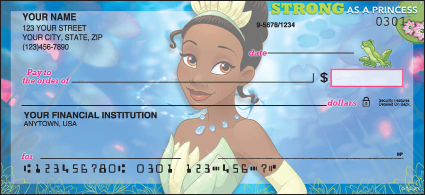 disney princess checks - click to preview