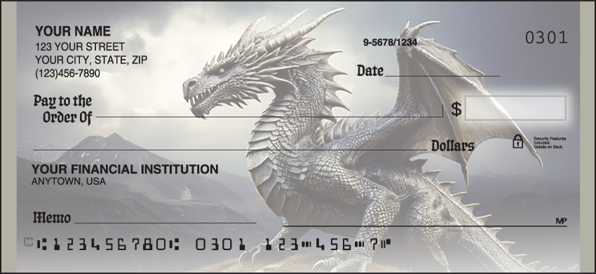 dragons by ciruelo checks - click to preview