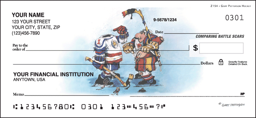 Gary Patterson Hockey Checks - click to view larger image