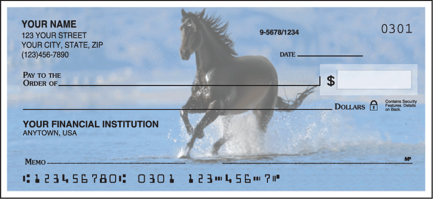 Enlarged view of horse enthusiast checks