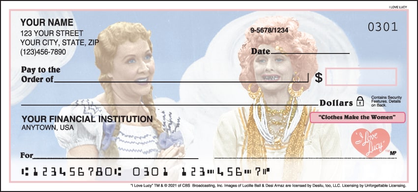 i love lucy checks - click to preview
