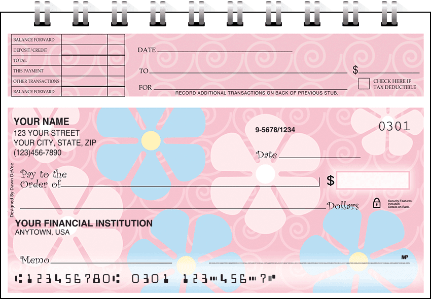 flower power top stub checks - click to preview