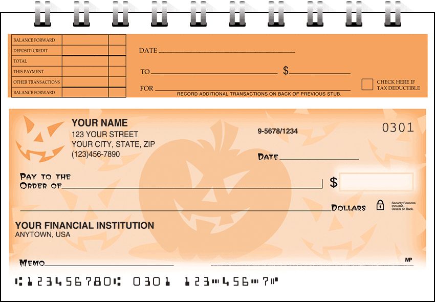 halloween top stub checks - click to preview