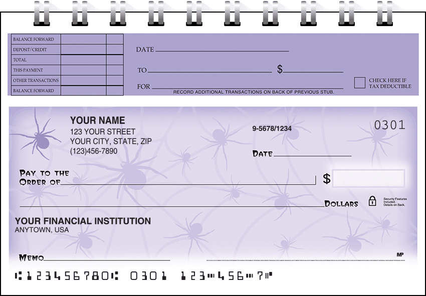 halloween top stub checks - click to preview