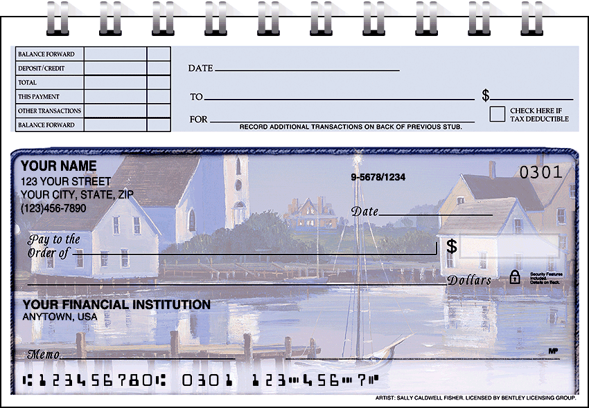 water's edge top stub checks - click to preview