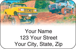 4x4 Wheeler Address Labels – click to view product detail page