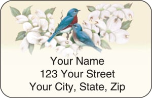 Birds & Blossoms Address Labels – click to view product detail page