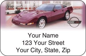 Corvette History Address Labels – click to view product detail page