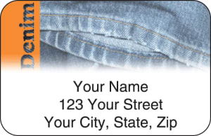 Denim Address Labels – click to view product detail page