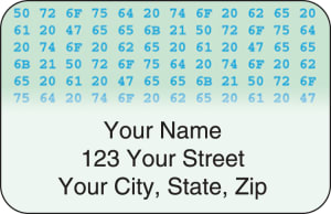 Hexadecimal Address Labels – click to view product detail page