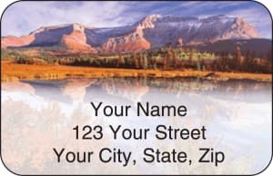 Mountain Reflections Address Labels – click to view product detail page