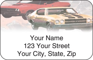 Muscle Car Address Labels – click to view product detail page