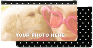 Polka Dots Fabric Photo Checkbook Covers – click to view product detail page