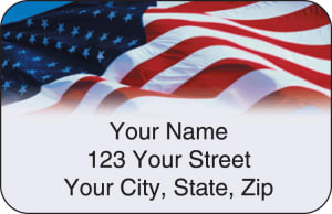 Stars and Stripes Address Labels – click to view product detail page