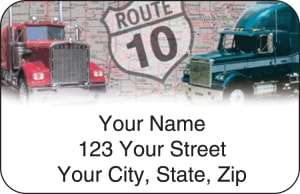 Truckin' Address Labels – click to view product detail page