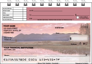 Mountain Reflections Top Stub Checks – click to view product detail page