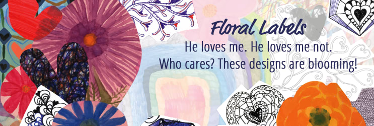 Floral Address Labels