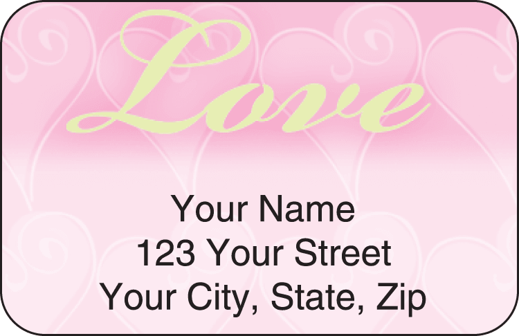 affirmations address labels - click to preview