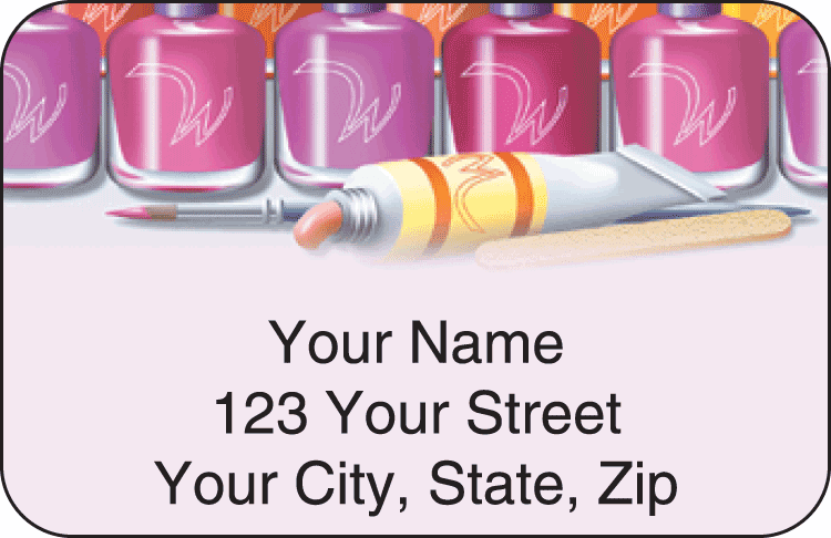 All Polished Address Labels - click to view larger image