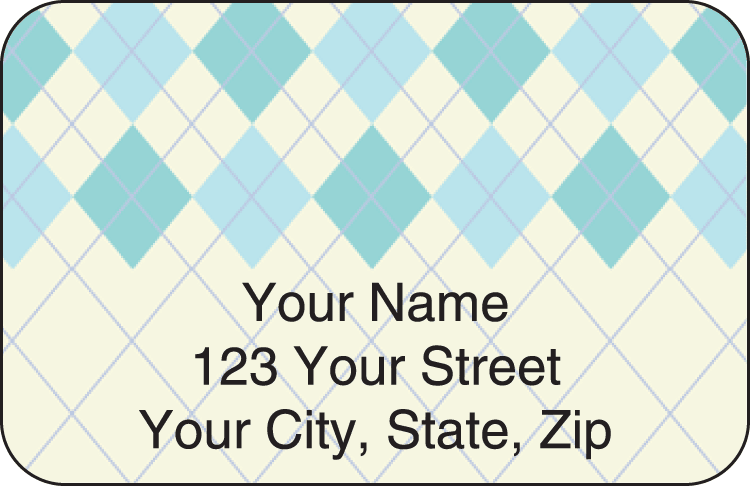 Argyle Address Labels - click to view larger image