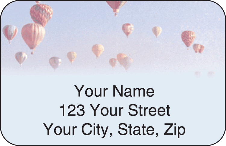 ballooning address labels - click to preview