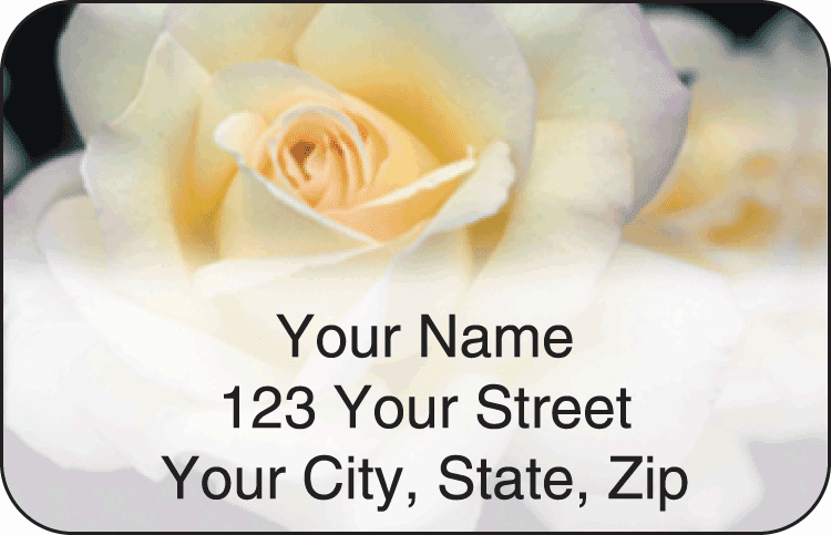 blooms address labels - click to preview