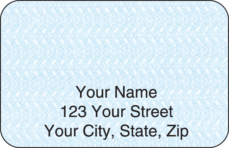 Blue Safety Address Labels - click to view larger image