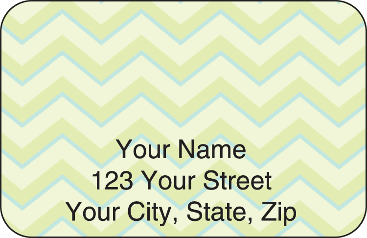 Chevron Address Labels - click to view larger image