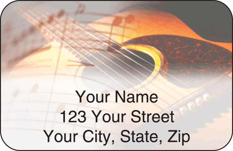 country music address labels - click to preview