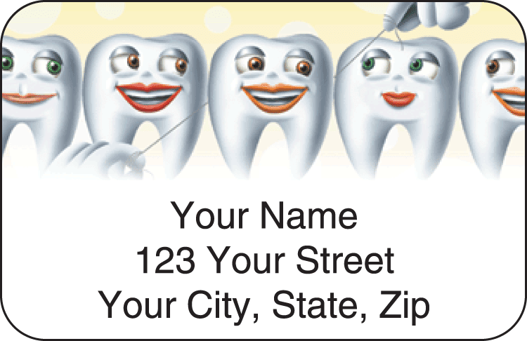 Dental Address Labels - click to view larger image