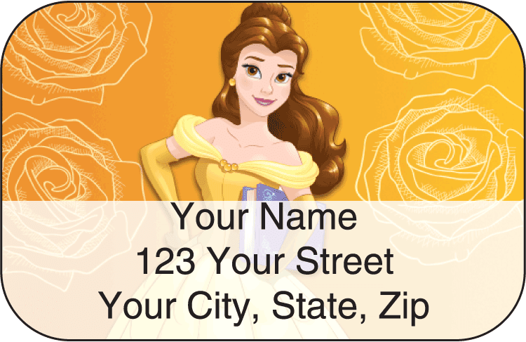 disney princess address labels - click to preview