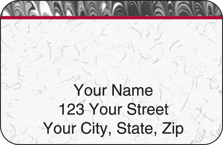 Enlarged view of executive address labels