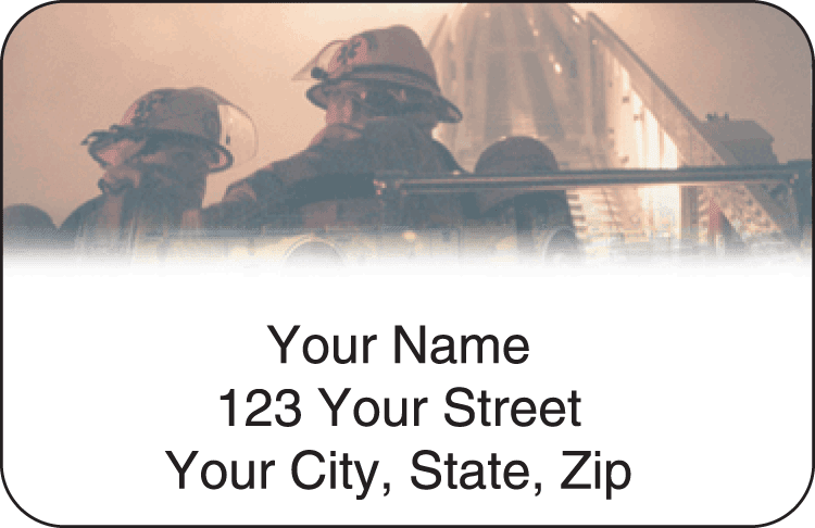 fire & rescue address labels - click to preview