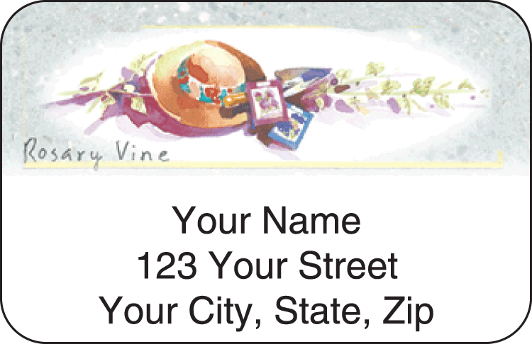 Enlarged view of garden shed address labels