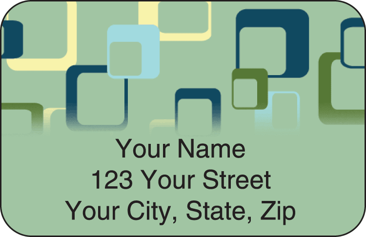 Geometric Address Labels - click to view larger image