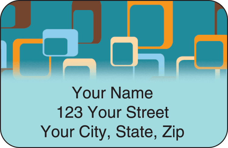 Enlarged view of geometric address labels