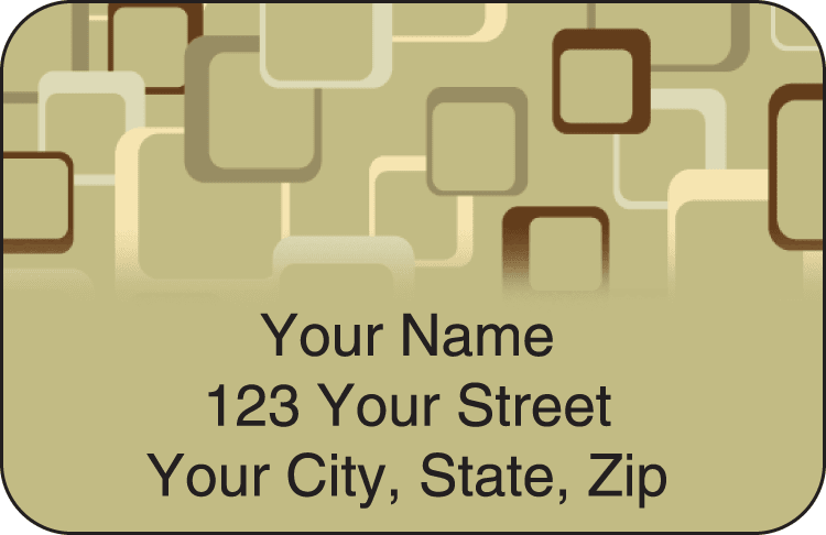 geometric address labels - click to preview