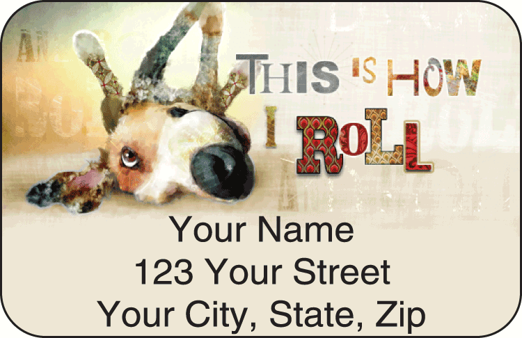 good dog address labels - click to preview