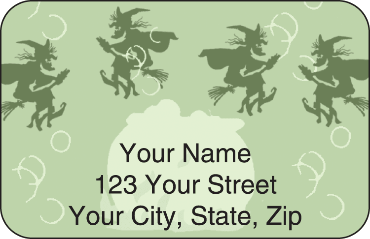 halloween address labels - click to preview