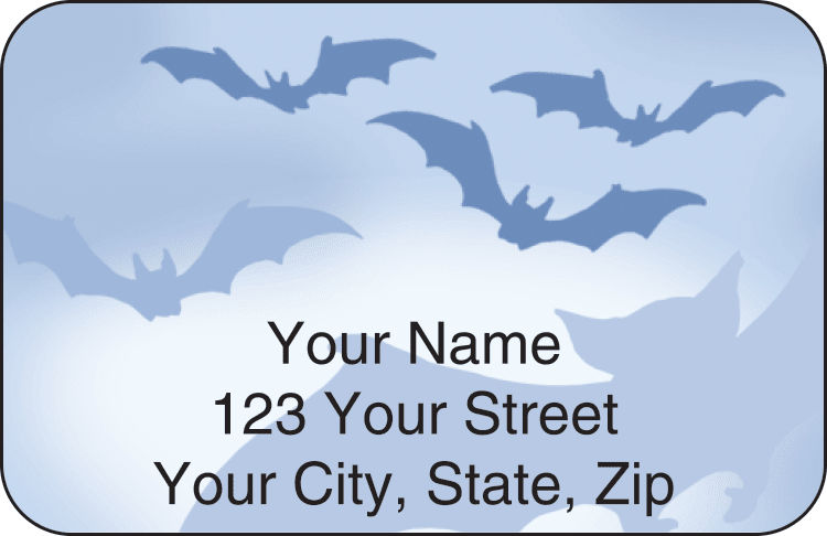 halloween address labels - click to preview