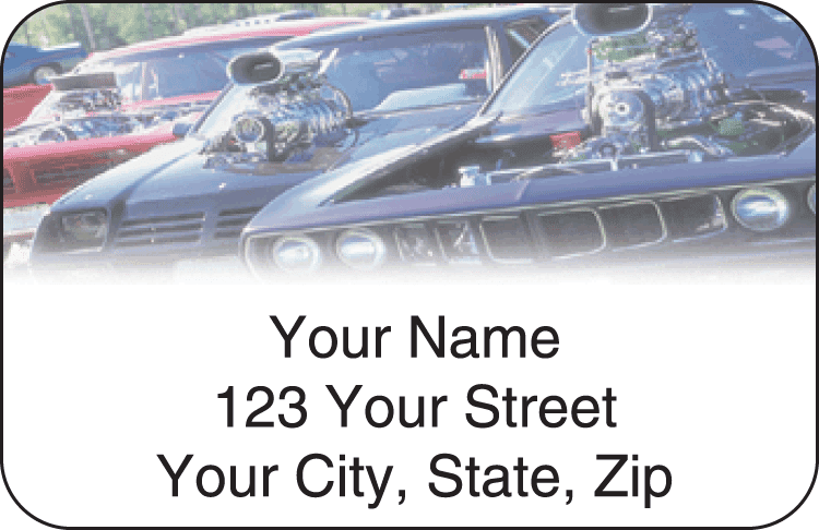 Hot Rod Address Labels