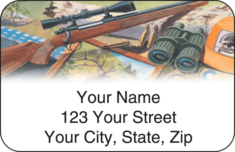 hunting address labels - click to preview