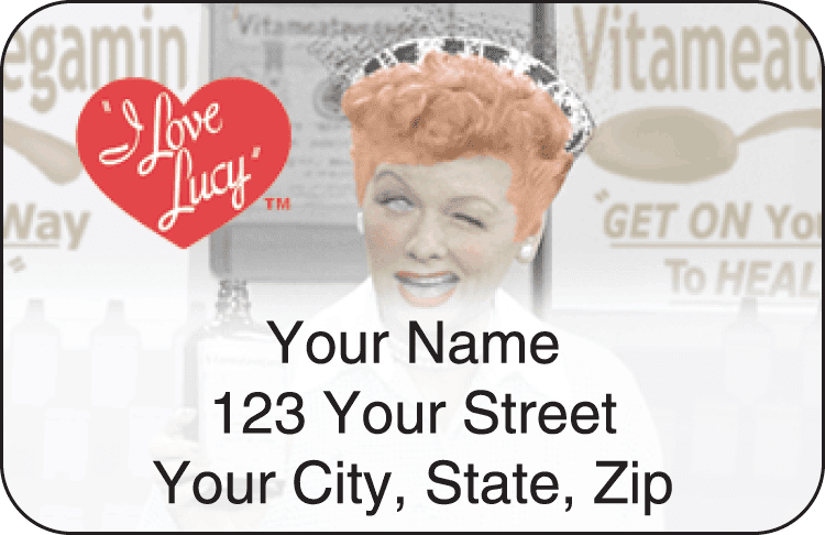 i love lucy&#8482 address labels - click to preview