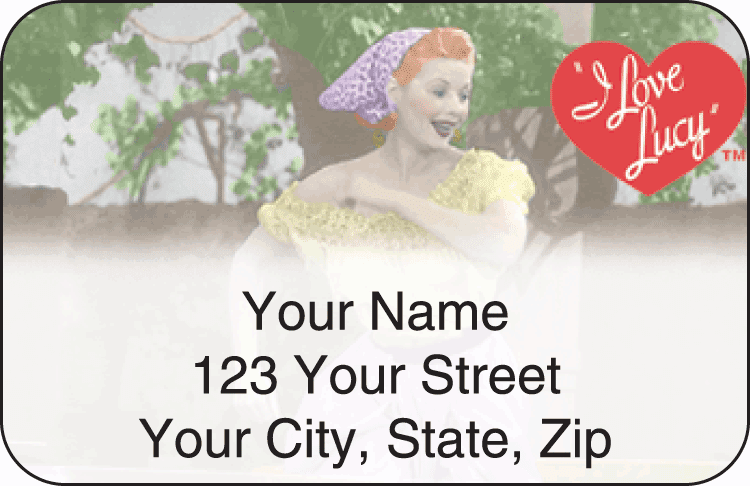 i love lucy&#8482 address labels - click to preview