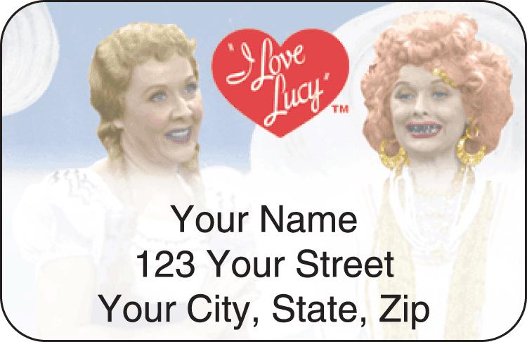 i love lucy&#8482 address labels - click to preview